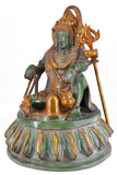 White Whale Brass Antique Lord Shiva Brass Statue Lord Shiva with Sibling Idol Sculpture Hindu God Natraja Shiv Figurine Home Decor