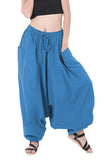 Whitewhale Men Women Cotton Baggy Hippie Boho Gypsy Aladdin Yoga Harem Pants