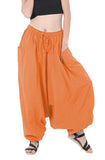 Whitewhale Men Women Cotton Baggy Hippie Boho Gypsy Aladdin Yoga Harem Pants