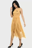 WhiteWhale Dresses for Women Regular Women's High Low Net Dress.