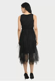 WhiteWhale Dresses for Women Regular Women's High Low Net Dress.