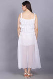WhiteWhale Dresses for Women Regular Women's Causual Stylish Shoulder Strap Dress.