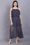 WhiteWhale Dresses for Women Regular Women's Causual Stylish Shoulder Strap Dress.