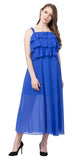 WhiteWhale Dresses for Women Regular Women's Causual Stylish Shoulder Strap Dress.