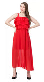 WhiteWhale Dresses for Women Regular Women's Causual Stylish Shoulder Strap Dress.