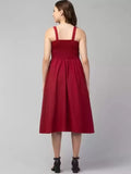 Whitewhale Women Relaxed Fit Off-Shoulder Stripe Maxi Dress