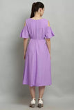 Whitewhale FIT & Flare Calf Length Dress for Women