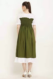 Whitewhale Regular Fit Stretchable Upper Midi  Knee Length