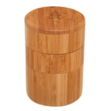 White Whale Wooden Salt Box Container with Lid for Secure Strong Storage