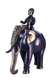 White Whale Handmade Ethnic Indian Brass Elephant Decor Showpiece, Home Decor Statue, Indian Decorations, Indian Houseware, Brass Figurine