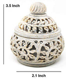 White Whale Soapstone Oil Burner for Home, 3.5 Inch', 1 Piece