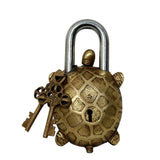 White Whale Brass Padlock (Gold) Polished Finish
