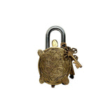 White Whale Brass Padlock (Gold) Polished Finish