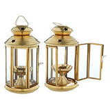 White Whale Metallic India Brass Lantern Akhand Diya