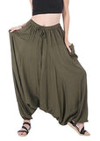Whitewhale Men Women Rayon Summer Loose Baggy Hippie Boho Gypsy Harem Pants