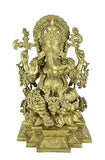 White Whale Ganesha Statue, Sitting Lord Ganesha Idol, Ganapati, Vinayaka. Hindu Elephant God & Good Luck Gift for New Beginnings