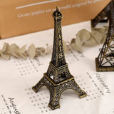 White Whale Antique Finish 3D Metal Paris Eiffel Tower Metal Craft Famous Landmark Building Metal Statue, Cabinet, Office, Gifts Decorative