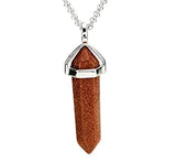 White Whale Natural Healing Reiki Point Chakra Cut Gemstone Pendant Necklace Gift