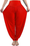 Whitewhale Women's Knits Comfortable Harem Yoga Pants Long Baggy Sports Workout Dancing Trousers
