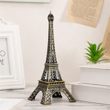 White Whale Antique Finish 3D Metal Paris Eiffel Tower Metal Craft Famous Landmark Building Metal Statue, Cabinet, Office, Gifts Decorative