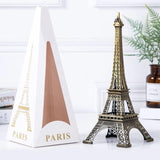 White Whale Antique Finish 3D Metal Paris Eiffel Tower Metal Craft Famous Landmark Building Metal Statue, Cabinet, Office, Gifts Decorative