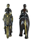 White Whale Handmade Ethnic Indian Brass Elephant Decor Showpiece, Home Decor Statue, Indian Decorations, Indian Houseware, Brass Figurine