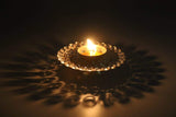 White Whale Brass Crystal Akhand Diya Jyoti Oil Lamp for Home Temple Puja Decor Gifts (Pack of 2)