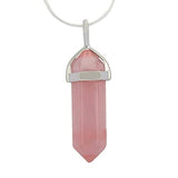 White Whale Natural Healing Reiki Point Chakra Cut Gemstone Pendant Necklace Gift