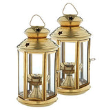 White Whale Metallic India Brass Lantern Akhand Diya