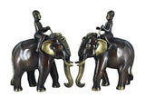 White Whale Handmade Ethnic Indian Brass Elephant Decor Showpiece, Home Decor Statue, Indian Decorations, Indian Houseware, Brass Figurine