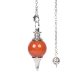 White Whale Healing Crystal Gemstone Dowsing 40mm Crystal Healing Chakra Reiki Point Pendulum
