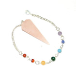 White Whale Crystal Gemstone Pendulum Dowsing Balancing Reiki Stone Pendulum