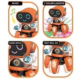 White Whale Octopus Shape Electric Robot Colorful Music Flashing Lights Dance Toy for Kids