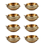 White Whale Diya for Pooja Made of Pure Brass - Kuber Diya Diwali Decoration