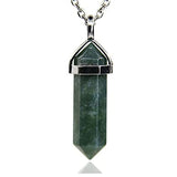 White Whale Natural Healing Reiki Point Chakra Cut Gemstone Pendant Necklace Gift