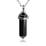 White Whale Natural Healing Reiki Point Chakra Cut Gemstone Pendant Necklace Gift