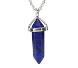 White Whale Natural Healing Reiki Point Chakra Cut Gemstone Pendant Necklace Gift