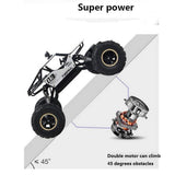 White Whale Metallic rock crawler vehicle buggy car 4 wd shaft drive high speed remote control monster off road truck