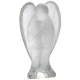 White Whale Rock Quartz Healing Crystal Gemstone Carved Pocket Crystal Guardian Angel Figurines
