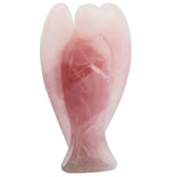 White Whale Rose Quartz Healing Crystal Gemstone Carved Pocket Crystal Guardian Angel Figurines