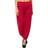 Whitewhale Women Rayon Elastic Waist Drawstring Summer Casual Baggy Hippie Yoga Pants