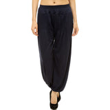 Whitewhale Women Rayon Elastic Waist Drawstring Summer Casual Baggy Hippie Yoga Pants