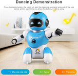 White Whale Remote Control Soccer Robot Toy with USB Charging and Multifuctional Remote