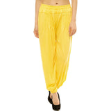 Whitewhale Women Rayon Elastic Waist Drawstring Summer Casual Baggy Hippie Yoga Pants