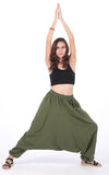Whitewhale Men Women Cotton Baggy Hippie Boho Gypsy Aladdin Yoga Harem Pants