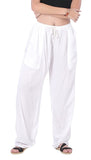 Whitewhale Women's Cotton Ealstic Waist Wide Leg Baggy Summer Casual Pajama Yoga Pants
