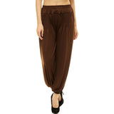 Whitewhale Women Rayon Elastic Waist Drawstring Summer Casual Baggy Hippie Yoga Pants