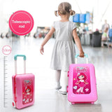 White Whale Deluxe Beauty Makeup Kit for Doll Girls Cosmetic Make Up Kit Table Portable Trolley Pretend Play Set Toy with Make up Accessories for Kids(Made in India )