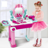 White Whale Deluxe Beauty Makeup Kit for Doll Girls Cosmetic Make Up Kit Table Portable Trolley Pretend Play Set Toy with Make up Accessories for Kids(Made in India )