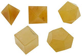 White Whale Reiki Healing Crystal Gemstone 5 Pieces Balancing Sacred Geometry Platonic Stone